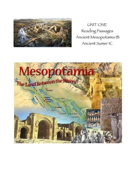 Pdf Unit One Reading Passages Ancient Mesopotamia B