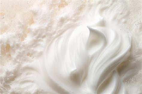 Premium Ai Image Sample Of A Face Cleansing Mousse With White Foam Bubbles On A Nude