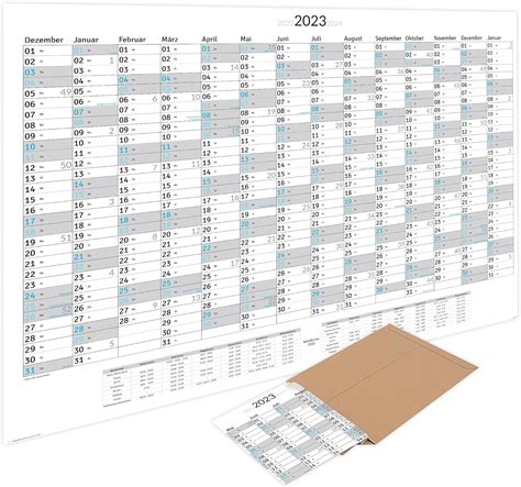 Calendario De Pared Xxl Planificador Anual 2023 100 X 70 Cm Tamaño