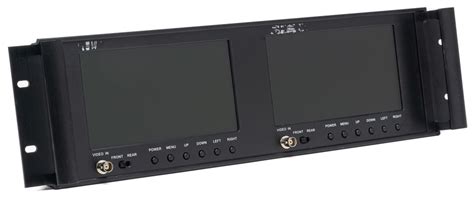 Dual Rm Lcd Dual Inch Rackmount Video Monitor With Loop Through B