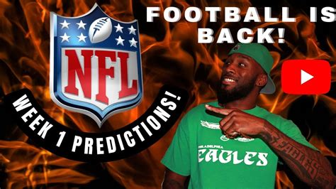 2022 Nfl Week 1 Predictions Youtube