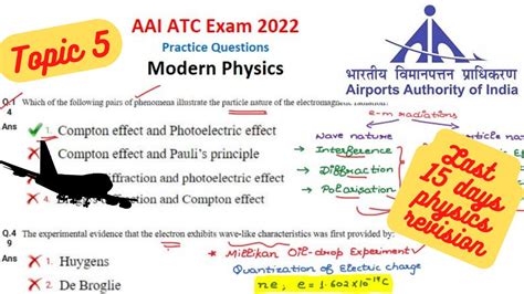 Modern Physics Practice Questions The Physics Vigyan AAI ATC Exam