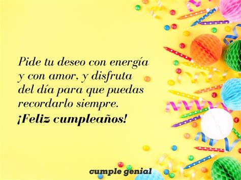 Pide tu deseo con energía y con amor Cumple Genial