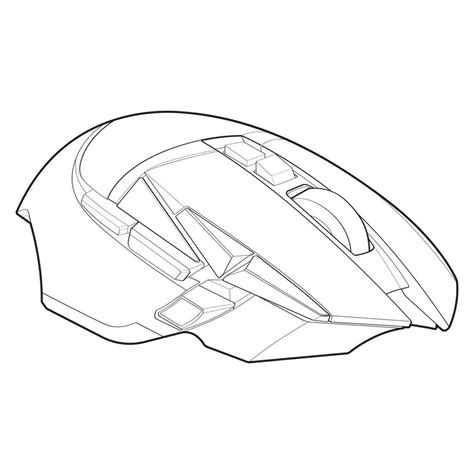 Computer mouse outline drawing vector, Computer Mouse in a sketch style, Computer Mouse training ...