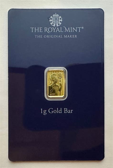 Royal Mint 1 Gram Britannia Gold Bar Btbullion