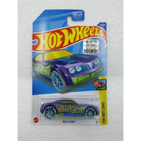 Jual Hot Wheels Factory Sealed 2022 Bully Goat Ungu Art Cars Shopee Indonesia