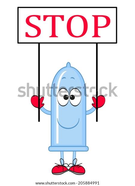 Condom Sign Stop Stock Vector Royalty Free 205884991 Shutterstock