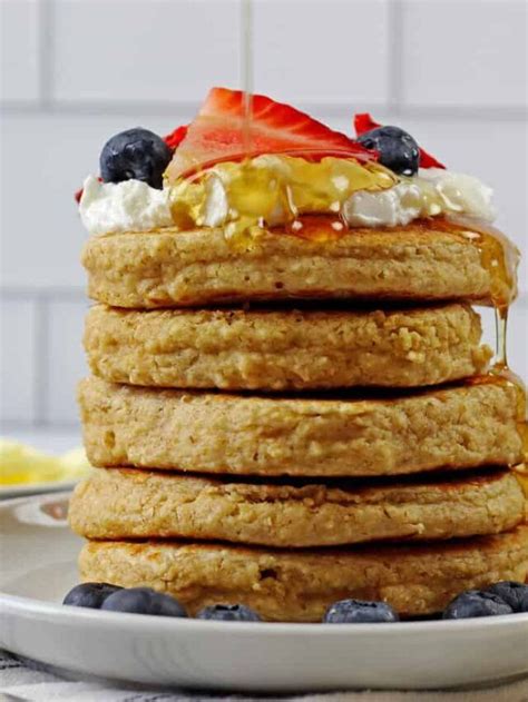 Fluffy Oat Flour Pancakes Recipe A Grateful Meal Nachgemacht