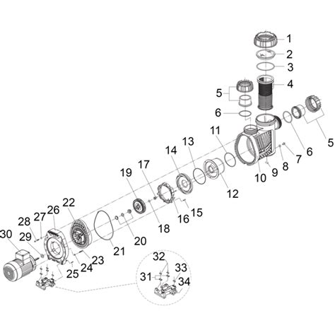 Pièces détachées pompe de filtration BADU PRIME 25 48