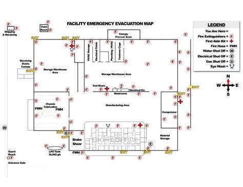 Evacuation Map Clip Art