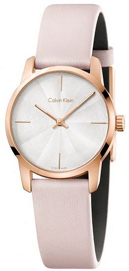 CALVIN KLEIN K2G236X6 Lady City Rose Gold PVD Zegarek Damski