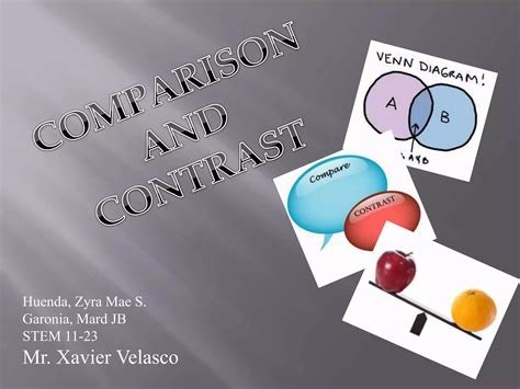 comparison and contrast | PPTX