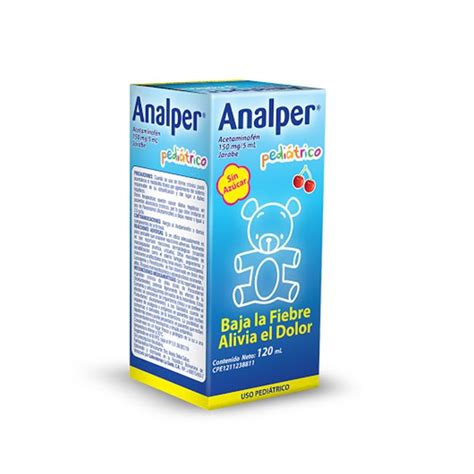 Analper Acetaminofén Jarabe Pediátrico 150mg 5ml 120ml La Santé