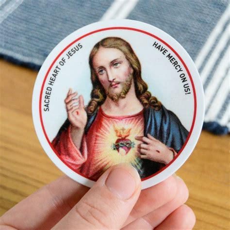 Sacred Heart of Jesus Car Decals - Etsy