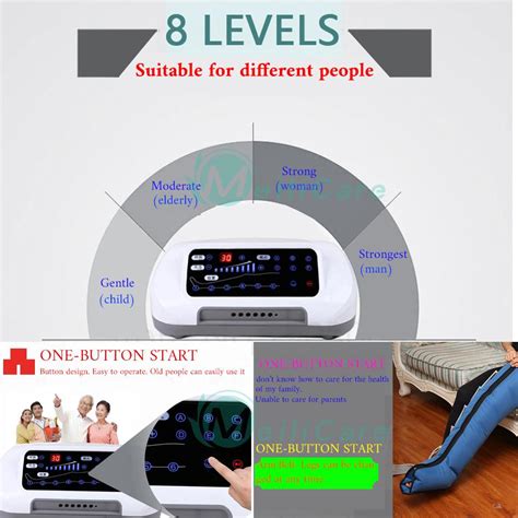 6 Cavity Electric Air Compression Leg Massager Waist Arm Foot Massage