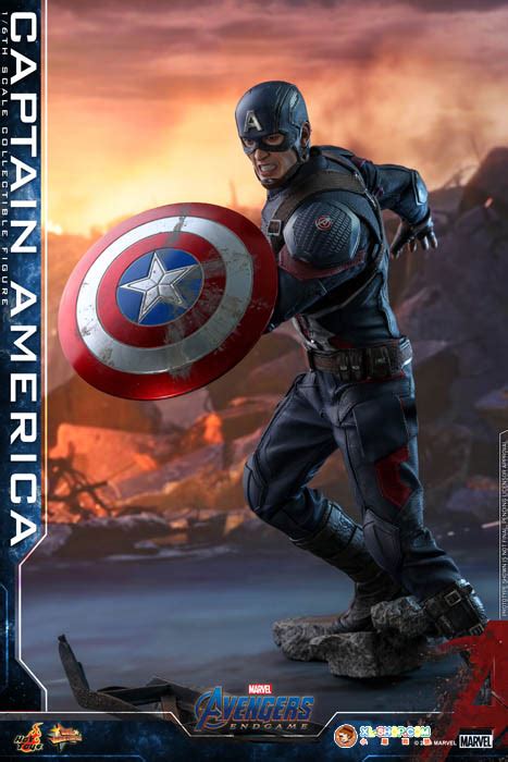 Hot Toys MMS Avengers Endgame Th Scale Captain America Collectible Figure