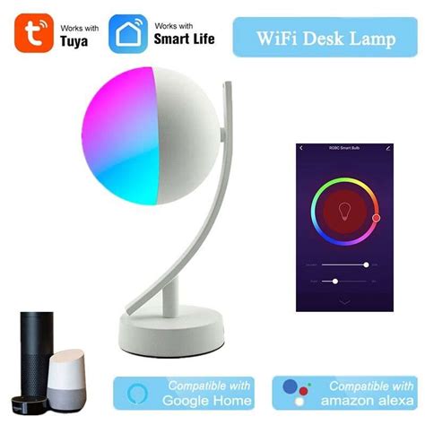 Tuya W Rgbcw Smart Wi Fi Led Tischlampe Mit Alexa Google