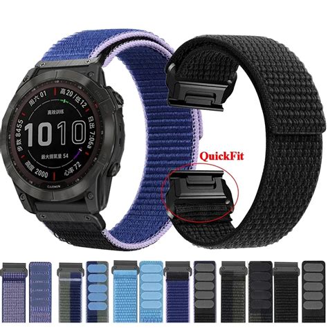 Pulseira De Rel Gio De Nylon Para Garmin Fenix Correia Quickfit Para