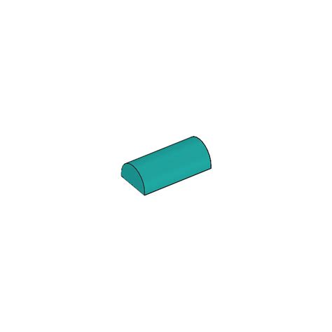 Lego Dark Turquoise Slope X Curved With Groove