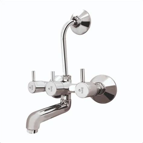 Modern Three Handle Florentine Wall Mixer Telephonic With Concealed