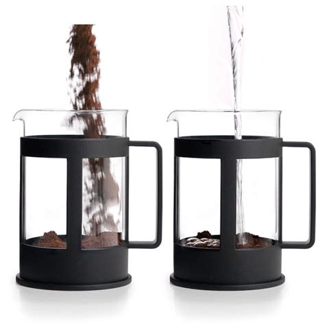 Cafetière à Piston En Verre Francesa Black Lacor Cafetières et