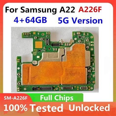 5G Unlocked Board For Samsung Galaxy A22 A226F Motherboard Original