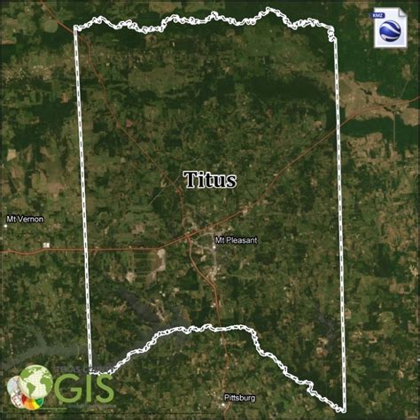 Titus County KMZ and Property Data - Texas County GIS Data