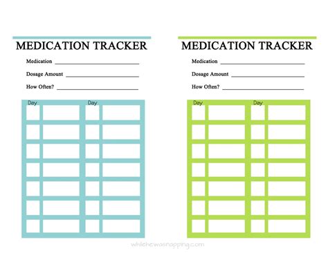 Free Medication Charts Printable Track And Plan Printables For Everyone