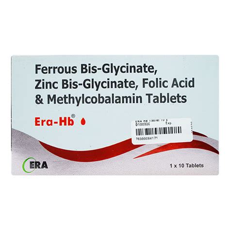 Buy Era Hb Tablet S Online At Upto Off Netmeds