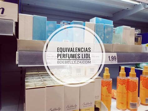 Equivalencias Perfumes Lidl Hombre Mujer Listado 2025