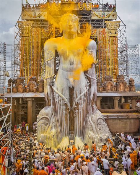 Mahamastakabhisheka - Shravanabelagola, Karnataka, India Mahamastakabhisheka which happens once ...