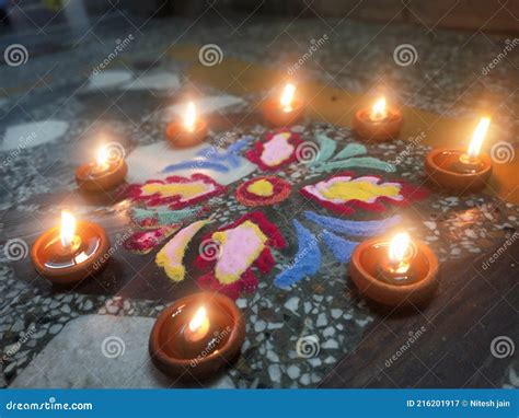 Beautiful Rangoli Diyas Colours Stock Image - Image of diyas, cake ...