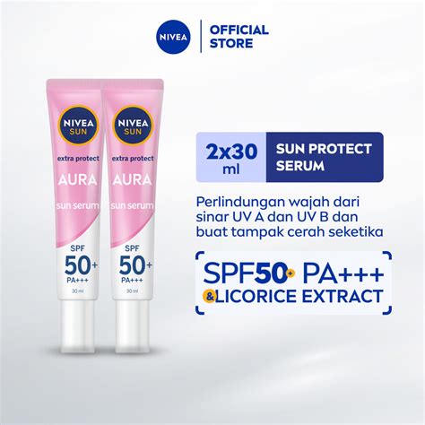 Jual Nivea Sun Face Serum Extra Protect Aura Spf Pa Ml X