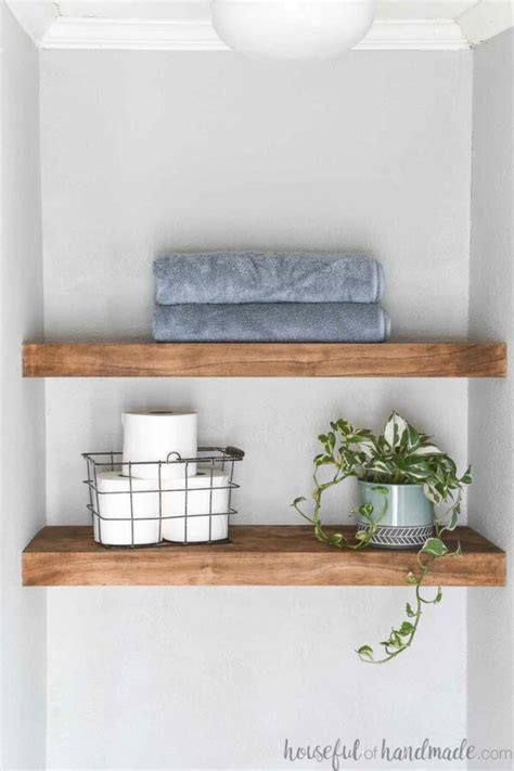 Easy Diy Floating Shelves In A Nook Or Alcove Houseful Of Handmade