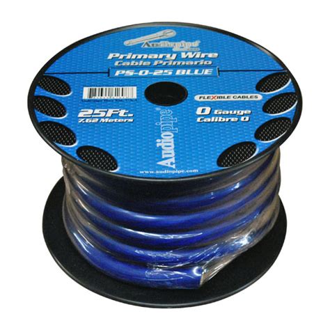 Audiopipe Power Cable Gauge Foot Spool Blue The Wholesale House