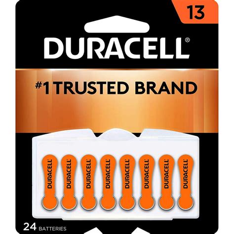 Duracell - Hearing Aid Batteries Size 13 - Long Lasting Battery with ...