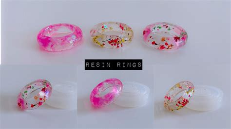 How To Make Finger Rings Simple And Beautiful Resin Rings Uv Resin Ring