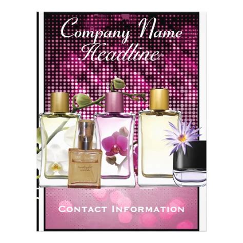 Perfume & Fragrance Marketing Flyer Template | Zazzle