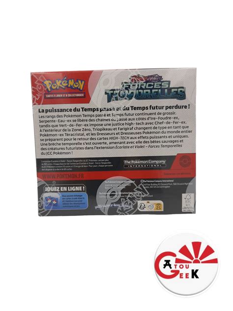 Display Pokémon de 36 boosters scellés Force Temporelles EV05