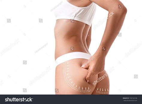 Sexy Woman Back Lingerie Isolated Stock Photo Shutterstock