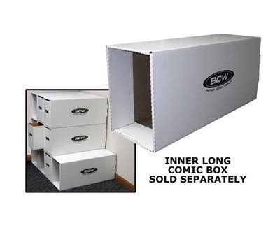 1x Bcw Long Comic Book Storage Box House Stores Long Comic Boxes Sold