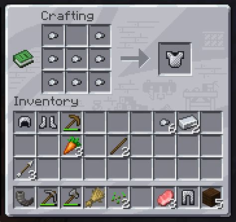 Minecraft Chain Chestplate Recipe