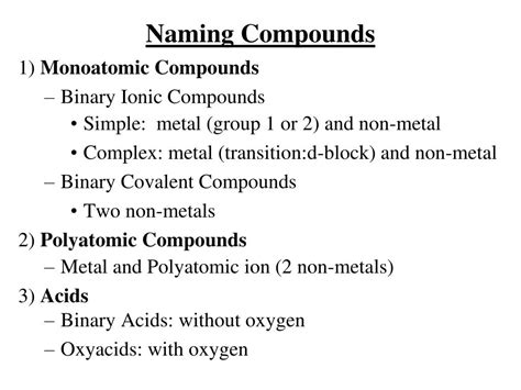 Ppt Naming Compounds Powerpoint Presentation Free Download Id4488079