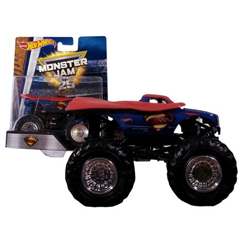 Кола Hot Wheels Monster Jam Superman Мащаб 1 64 eMAG bg