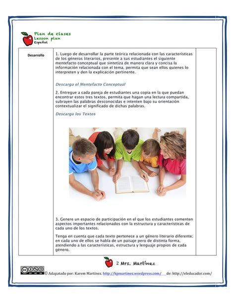 C A Plan De Clase Poesc Ada Primaria Pdf