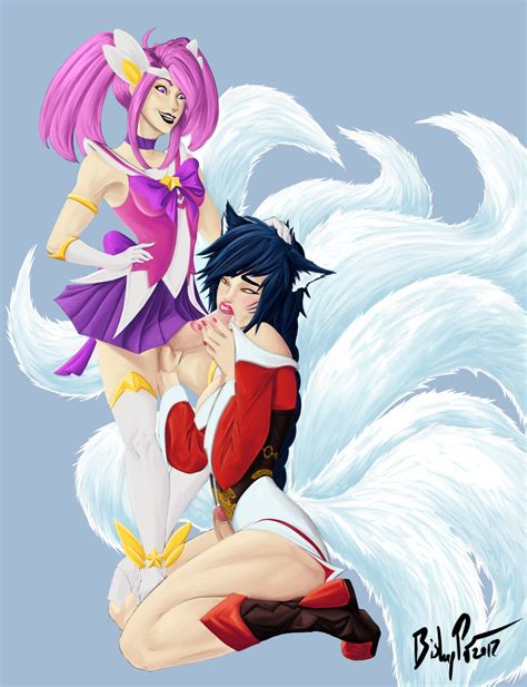Ahri And Lux Blowjob By Zerbebuth Hentai Foundry