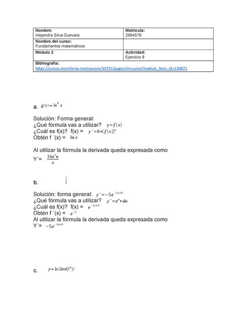 Ejercicio Fundamentos Matematicos Fundamentos Matem Ticos