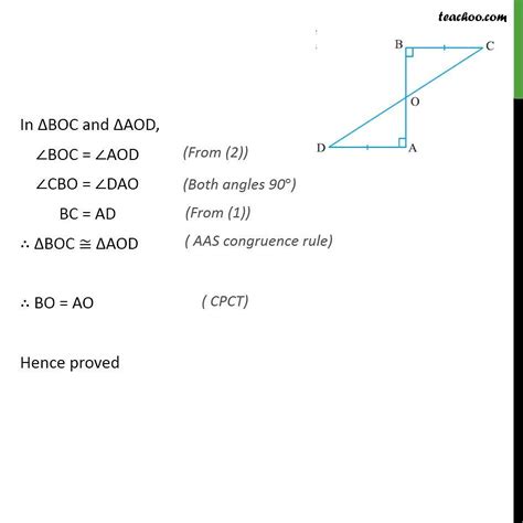 Ex 7 1 3 AD And BC Are Equal Perpendiculars To A Line Segment AB