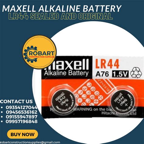 Maxell Alkaline Battery Lr Commercial Industrial Construction