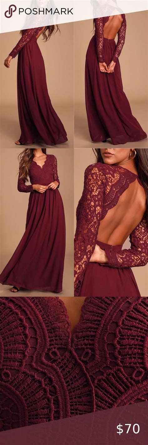 Lulus Awaken My Love Lace Long Sleeve Maxi Dress Long Sleeve Lace